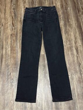 Paige Cindy Jeans Women's 26 Mid Rise Straight Ankle in Endless Night Wash